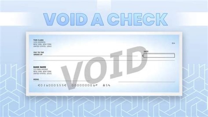Can I cash out a voided check?