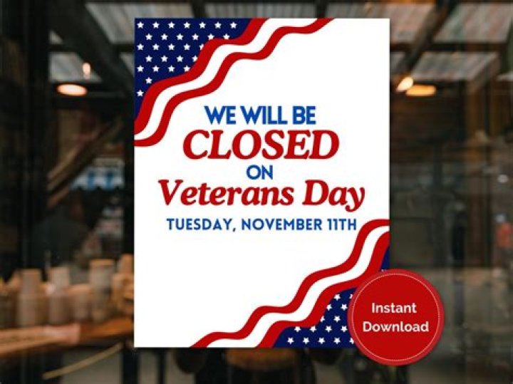 Do banks take Veterans Day off?