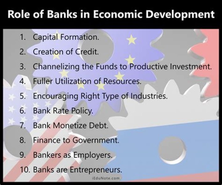 How do banks play an important role in the development of a country?