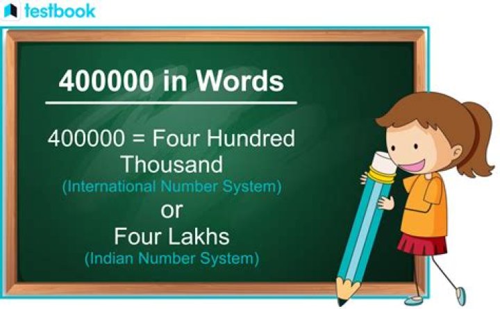 How do you write 400000 in words?