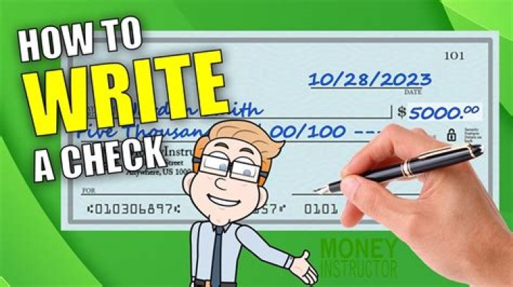 How do you write 5 million dollars on a check?