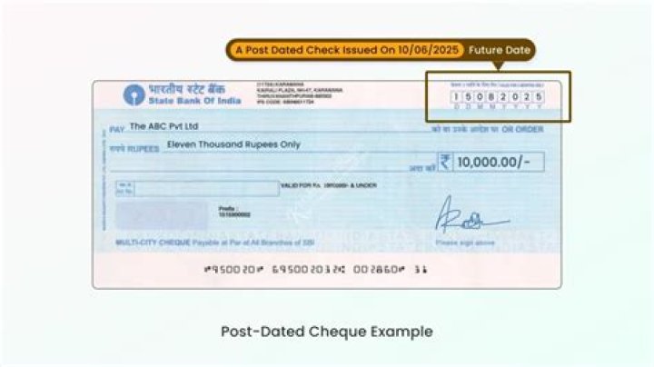 How long does it take for a post dated check to clear?