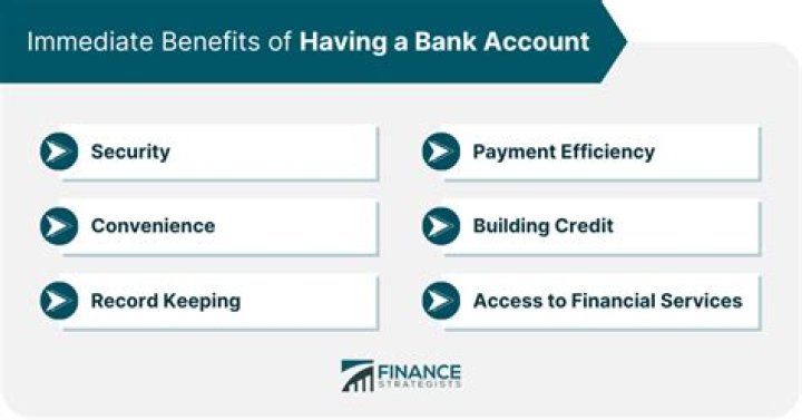 What are the benefits of having a bank account?