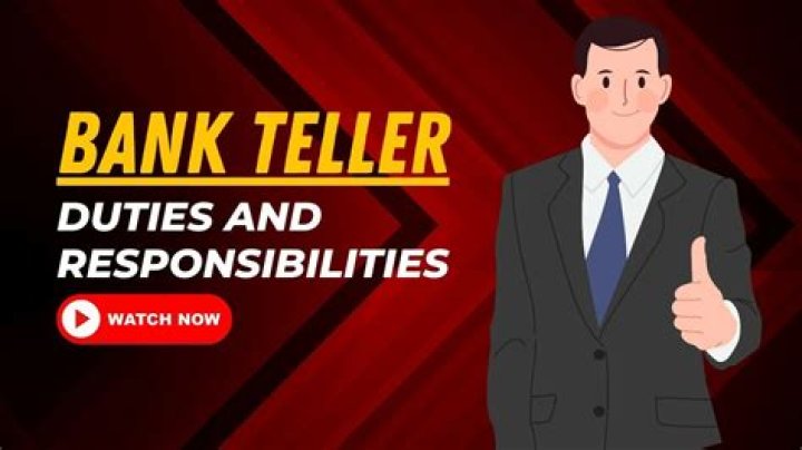 What do you do at the teller?