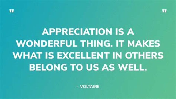 What does the word appreciation mean in finance?
