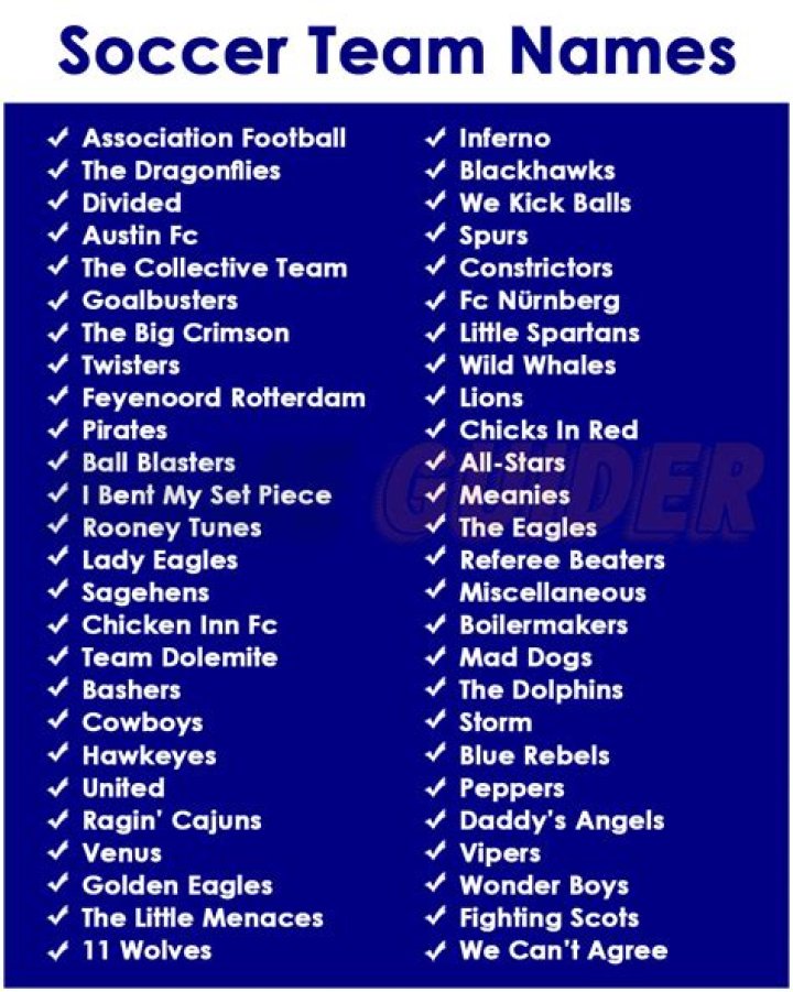 What is a good name for a team name?