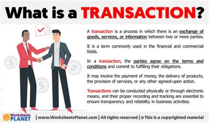 What is called transaction?