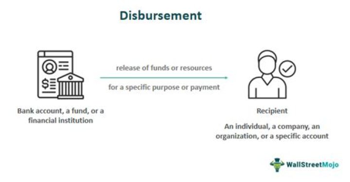 What is the meaning of disburse money?