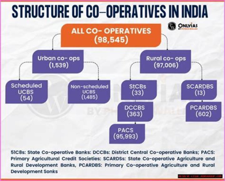 What is the structure of cooperative banks in India?