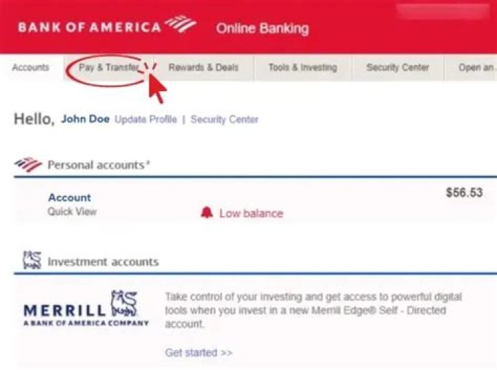 What services do Bank of America offer?