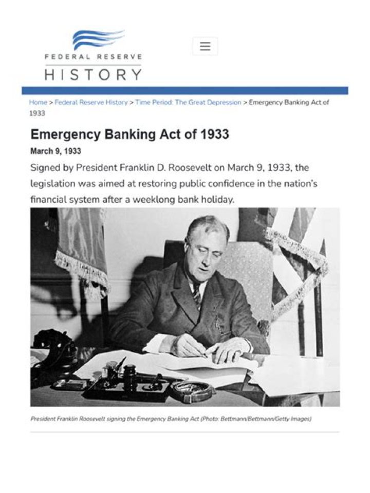 What was the Emergency Banking Relief Act and what did Roosevelt tell American about the banks?