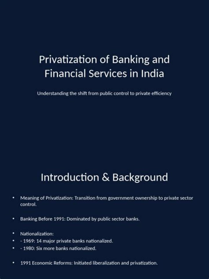 Why are banks privatized in India?