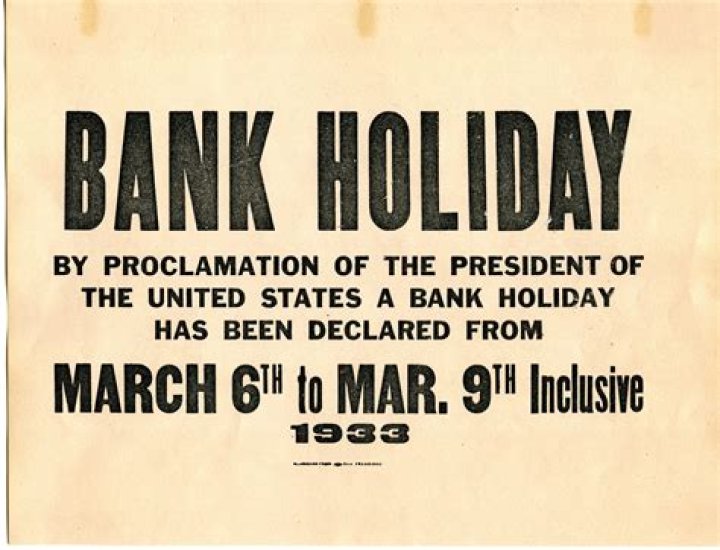 Why did the bank holiday of 1933 succeed?